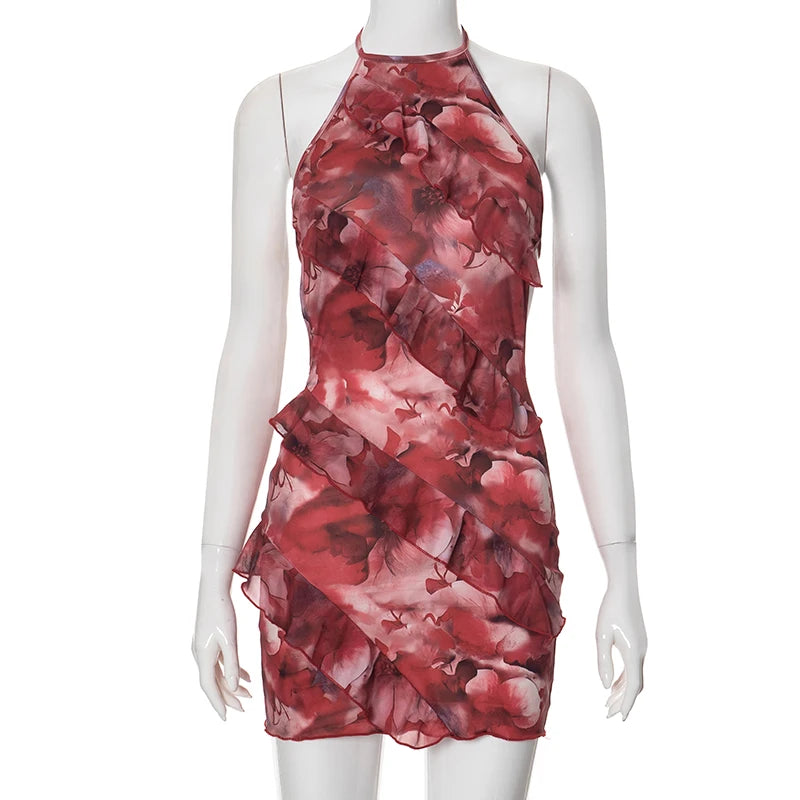 Stella Floral Halter Dress