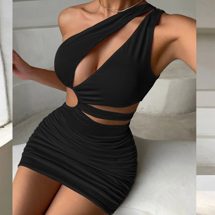 Hollis Wrap Around One Shoulder Bandage Dress