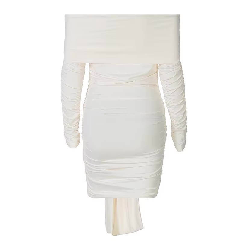 Alexandra Ruched Draped Dress